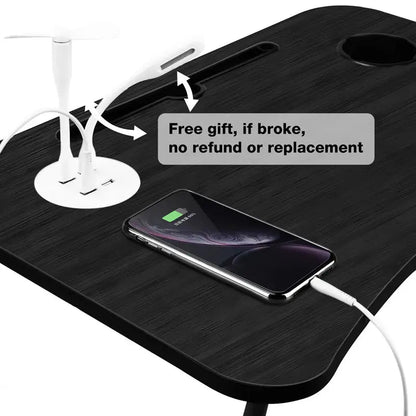 NNECN Laptop Desk Bed Table Tray Folding Breakfast Table Portable Lap Standing Desk Notebook Stand Reading V728-NNE008-LAPTOP-TABLE