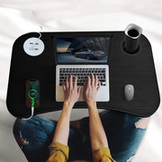 NNECN Laptop Desk Bed Table Tray Folding Breakfast Table Portable Lap Standing Desk Notebook Stand Reading V728-NNE008-LAPTOP-TABLE