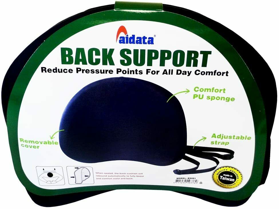 Aidata BS001 Ergonomic Back Support with Adjustable Straps V729-U-BS001