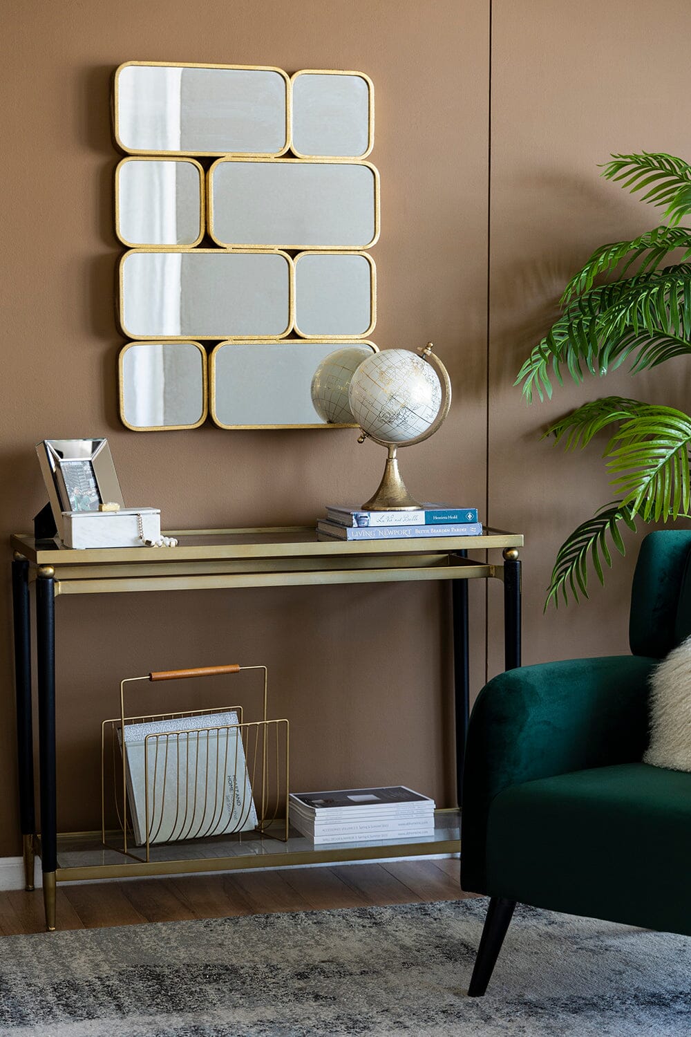 GOLDEN EYE WALL MIRROR V742-83475DS