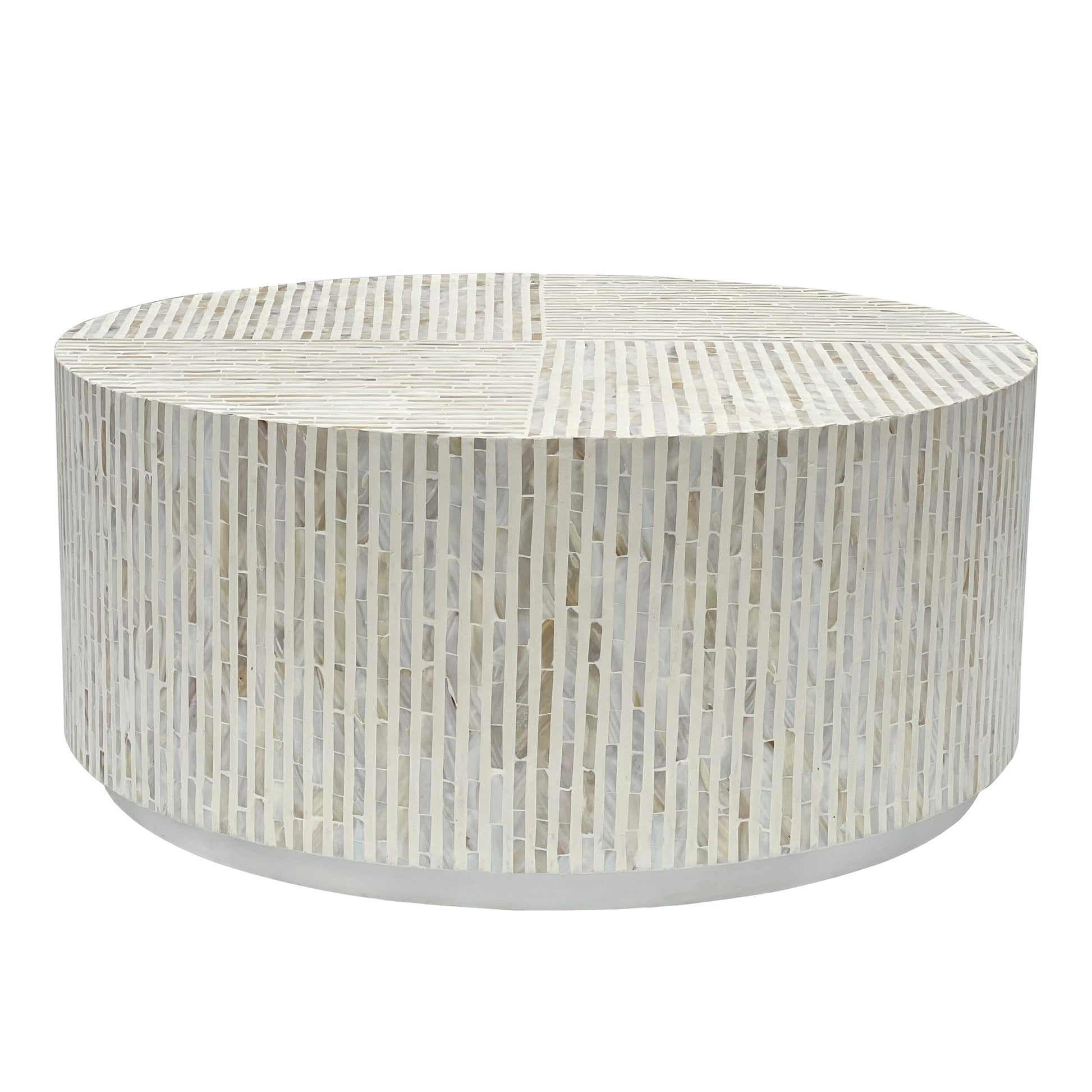 PURIST MOTHER OF PEARL HAND MADE COFFEE TABLE V742-FEH1
