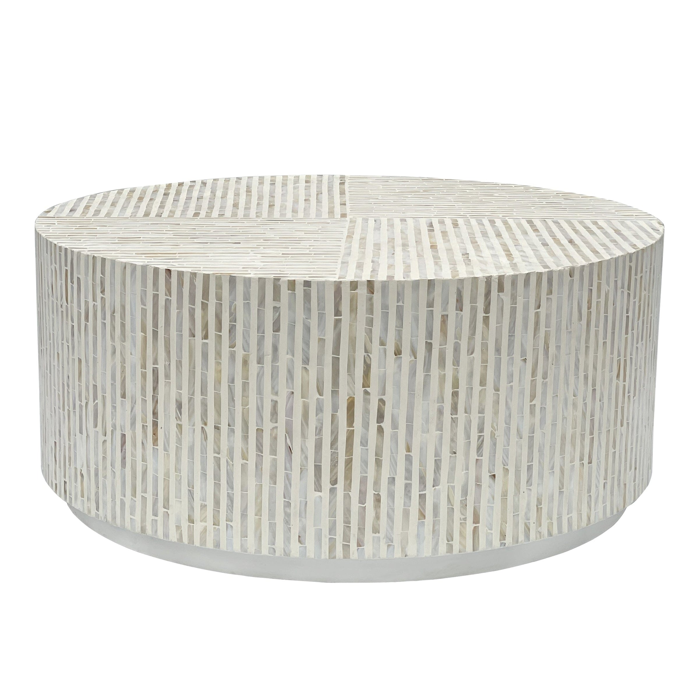PURIST MOTHER OF PEARL HAND MADE COFFEE TABLE V742-FEH1