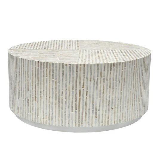 PURIST MOTHER OF PEARL HAND MADE COFFEE TABLE V742-FEH1