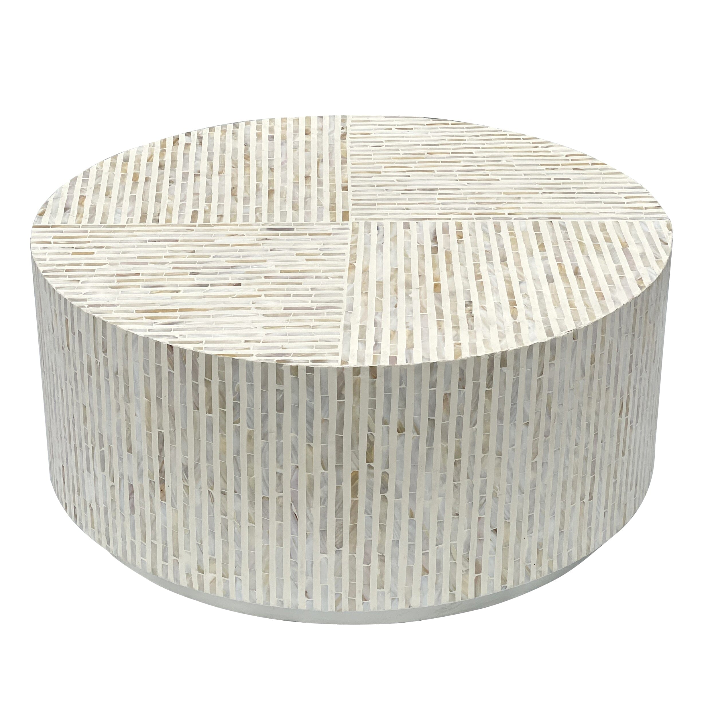 PURIST MOTHER OF PEARL HAND MADE COFFEE TABLE V742-FEH1