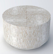 PURIST MOTHER OF PEARL HAND MADE COFFEE TABLE V742-FEH1