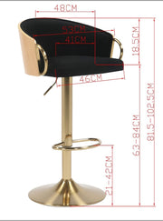 WINFREY GAS LIFT BAR STOOL V742-JY3034QBLACK