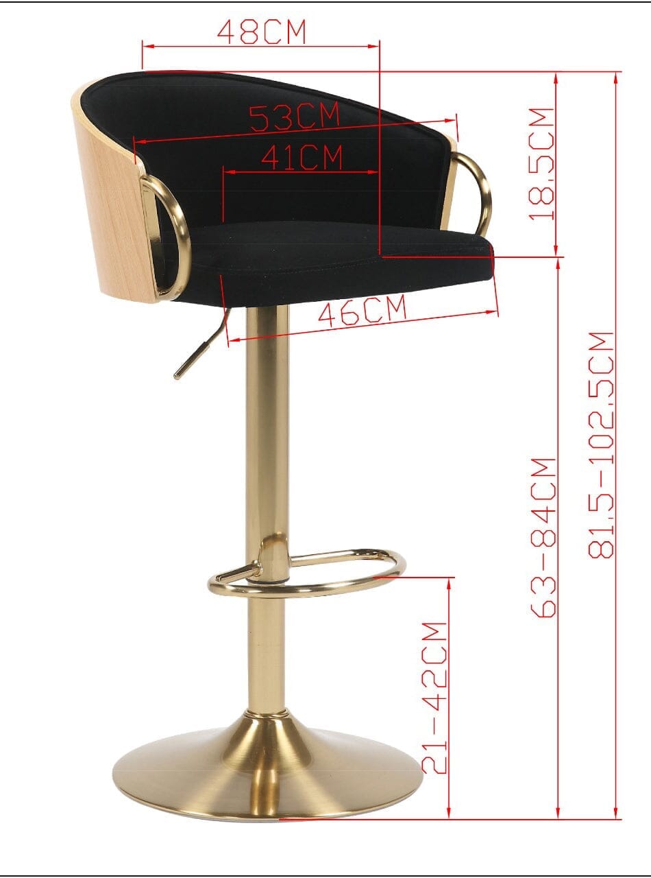 WINFREY GAS LIFT BAR STOOL V742-JY3034QBLACK