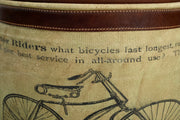 CYCLINDRICAL BICYCLE OTTOMAN V742-M15196
