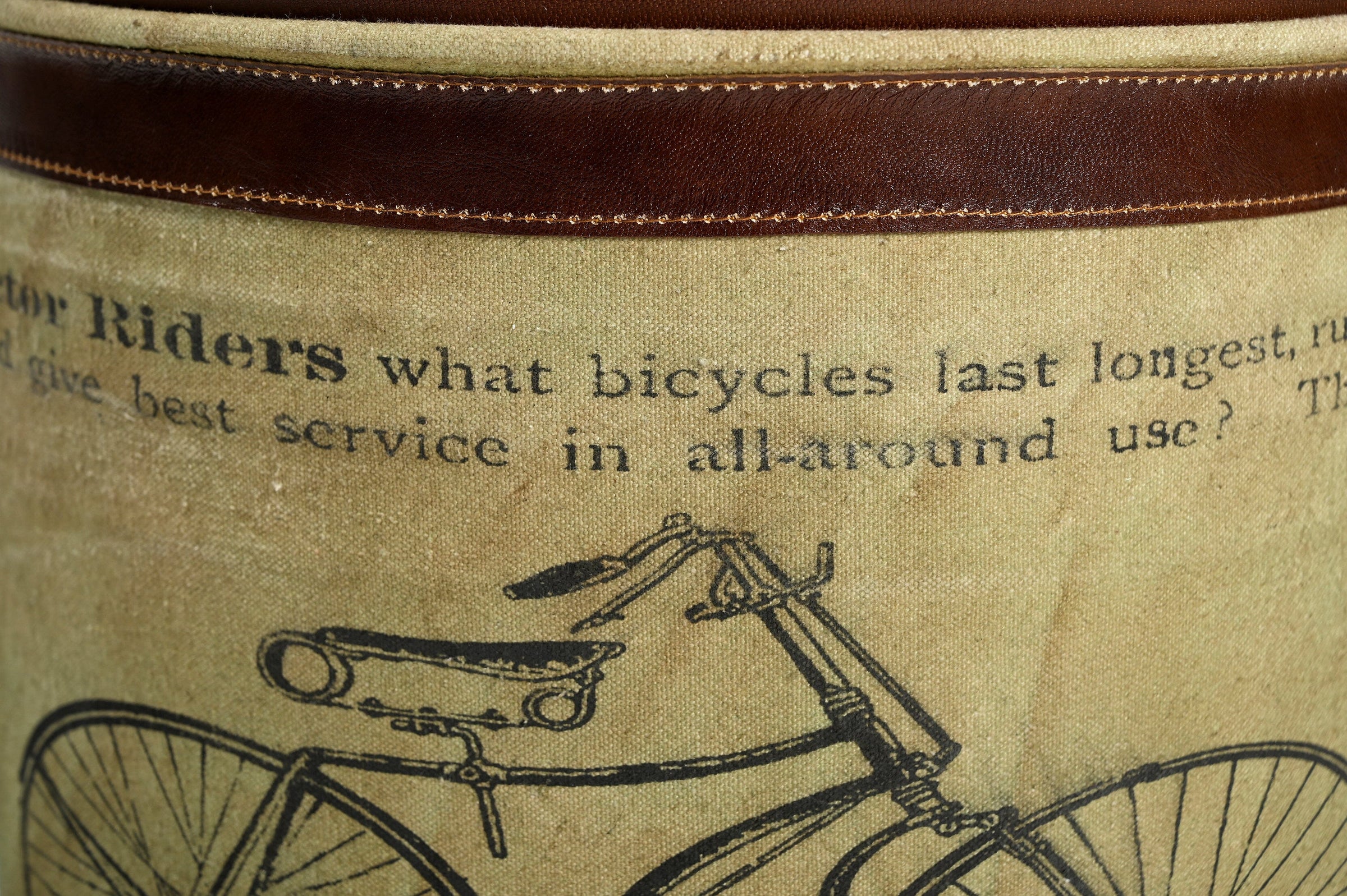 CYCLINDRICAL BICYCLE OTTOMAN V742-M15196