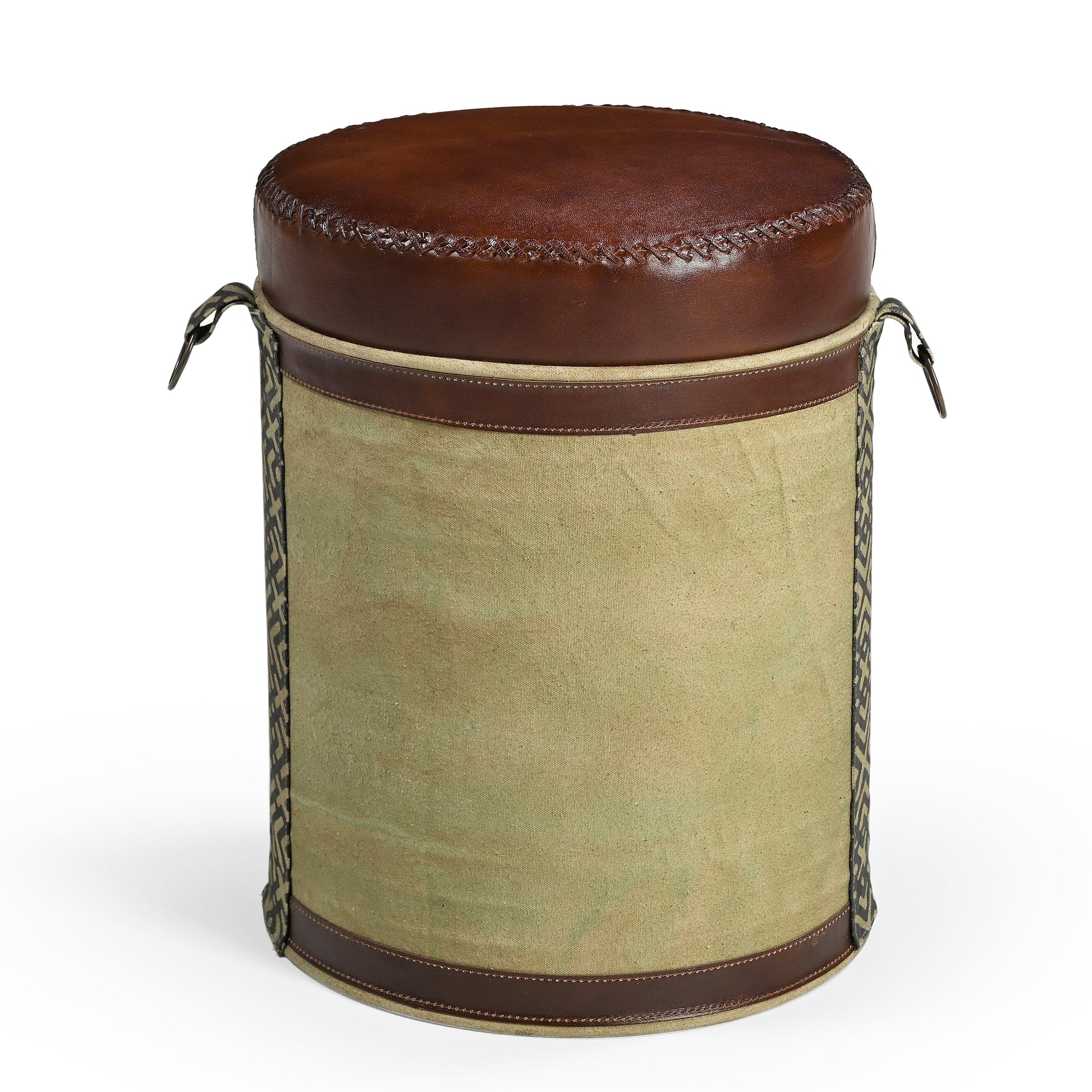 CYCLINDRICAL BICYCLE OTTOMAN V742-M15196