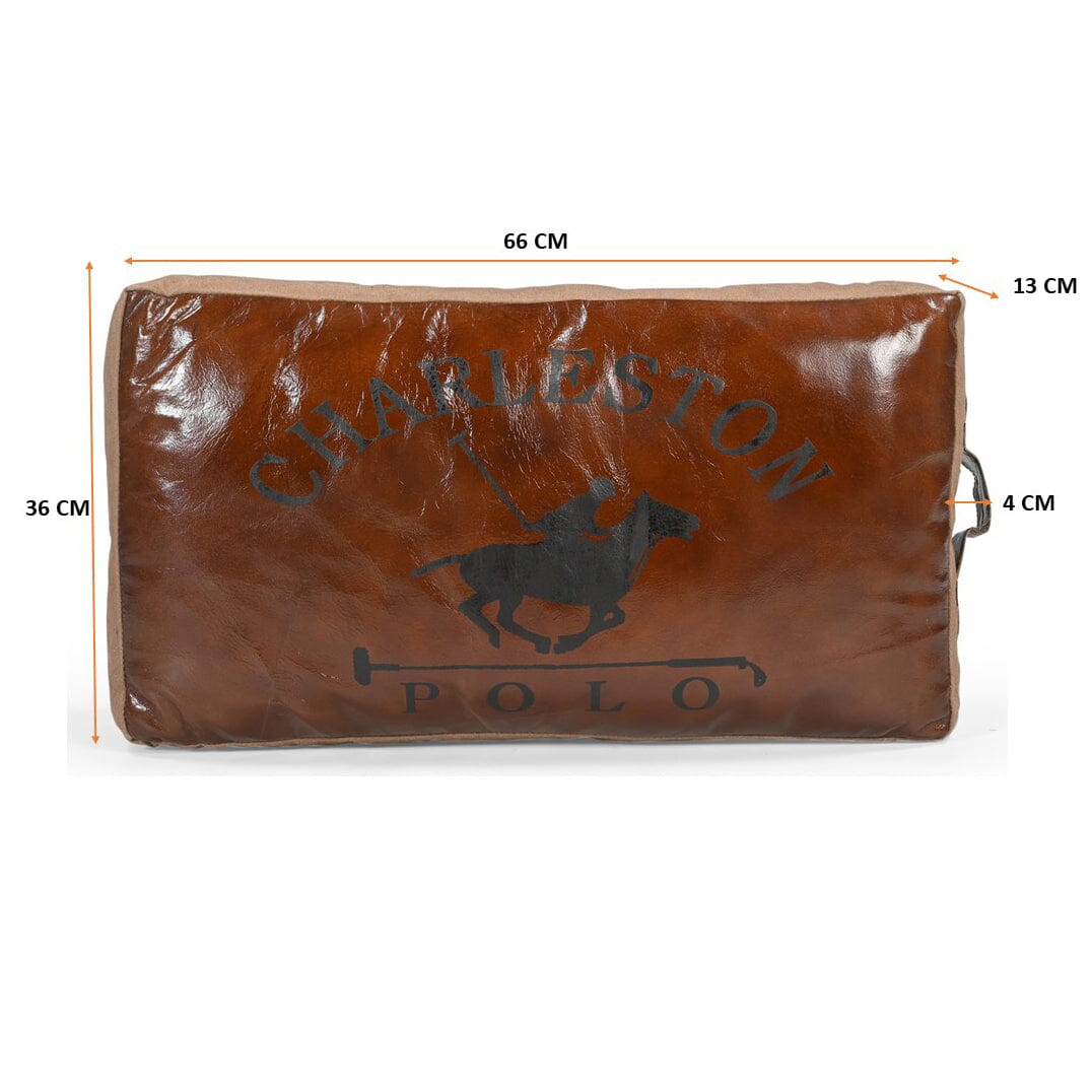 LARGE CHARLESTON POLO HAND MADE CUSHION V742-M1845