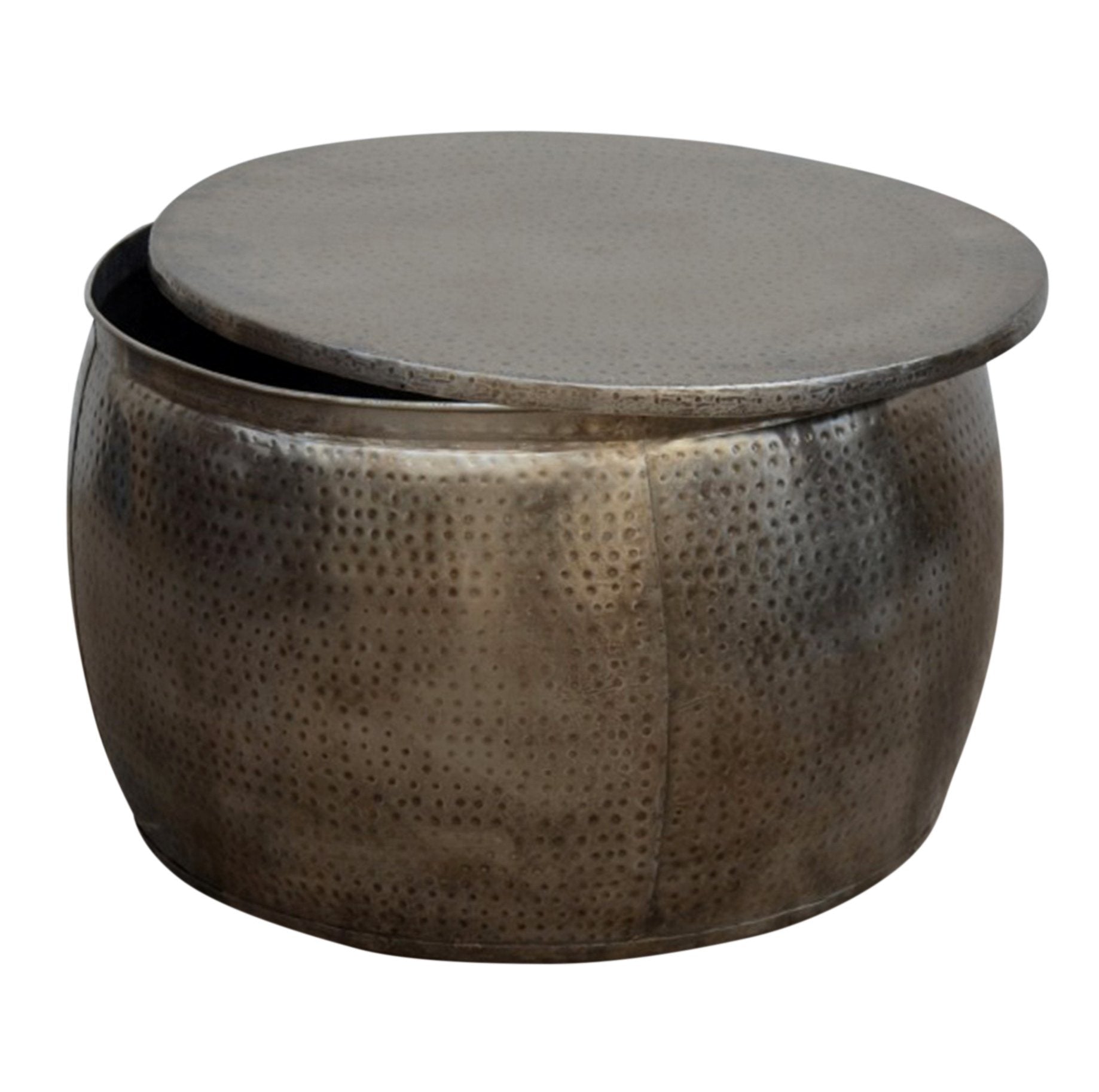 OPEN TOP HAND FORGED METAL COFFEE TABLE V742-M21341
