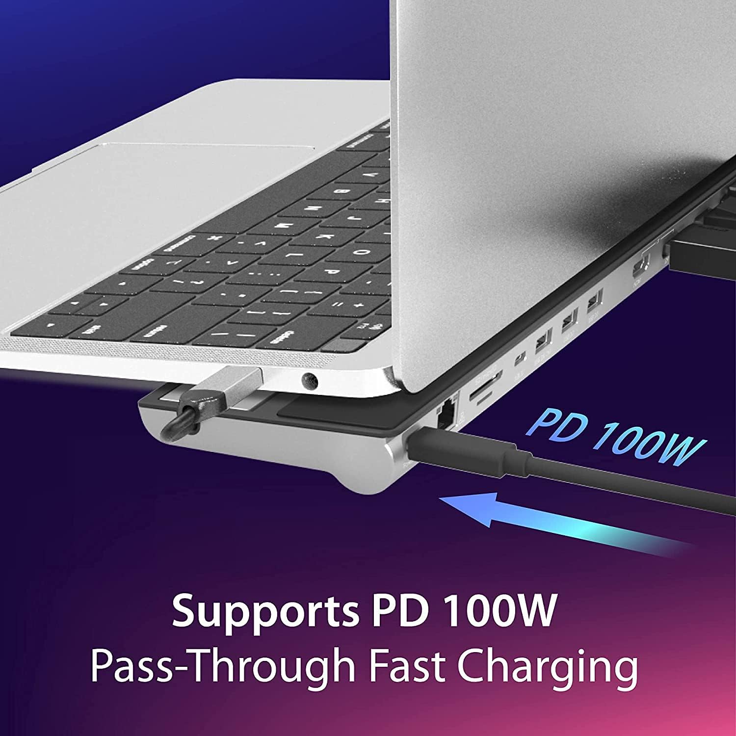 (Refurbished) JCD543P USB-C Triple Display Docking Station with 100W PD adaptor (USB-C to VGA/HDMI/DP, RJ45, V743-CY972