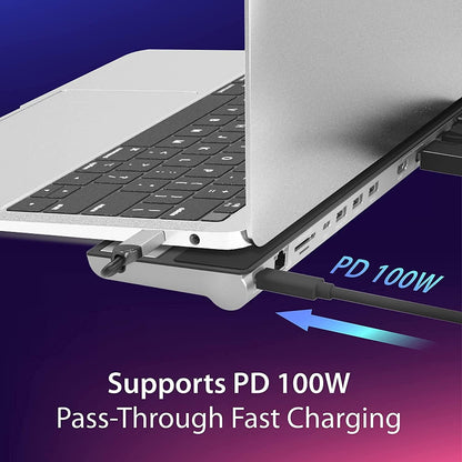 (Refurbished) JCD543P USB-C Triple Display Docking Station with 100W PD adaptor (USB-C to VGA/HDMI/DP, RJ45, V743-CY972