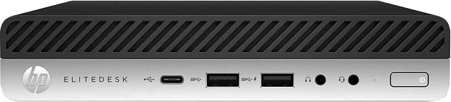 (Refurbished) HP EliteDesk 800 G4 SFF - Intel Core i5-8500T, 16GB RAM, 256GB SSD, Windows 11 Pro V743-DX474