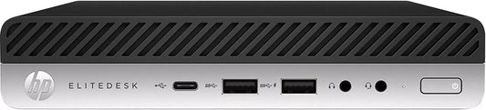 (Refurbished) HP EliteDesk 800 G4 SFF - Intel Core i5-8500T, 16GB RAM, 256GB SSD, Windows 11 Pro V743-DX474