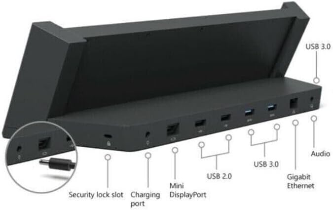 (Refurbished) Docking station for Surface Pro 3 Model 1664 (With AC Adapter) V743-DY801