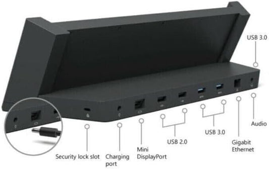 (Refurbished) Docking station for Surface Pro 3 Model 1664 (With AC Adapter) V743-DY801