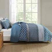 Classic Hydrangea Soft Quilted 3 Pc Bedspread & Pillow Cover Set V745-AC080501Q13U