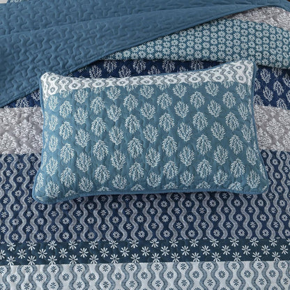 Classic Hydrangea Soft Quilted 3 Pc Bedspread & Pillow Cover Set V745-AC080501Q13U