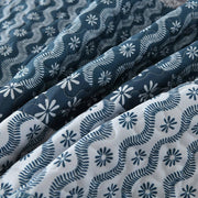 Classic Hydrangea Soft Quilted 3 Pc Bedspread & Pillow Cover Set V745-AC080501Q13U