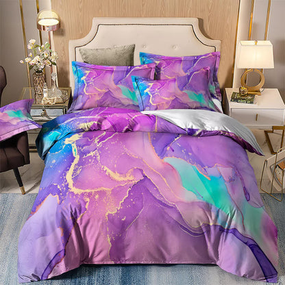 Modern Stripes Duvet Cover Set - Wrinkle-Resistant Material-Double V745-AQ043336E3