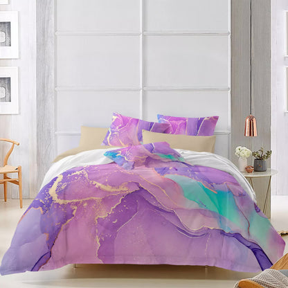 Modern Stripes Duvet Cover Set - Wrinkle-Resistant Material-Queen V745-AQ043336Q3