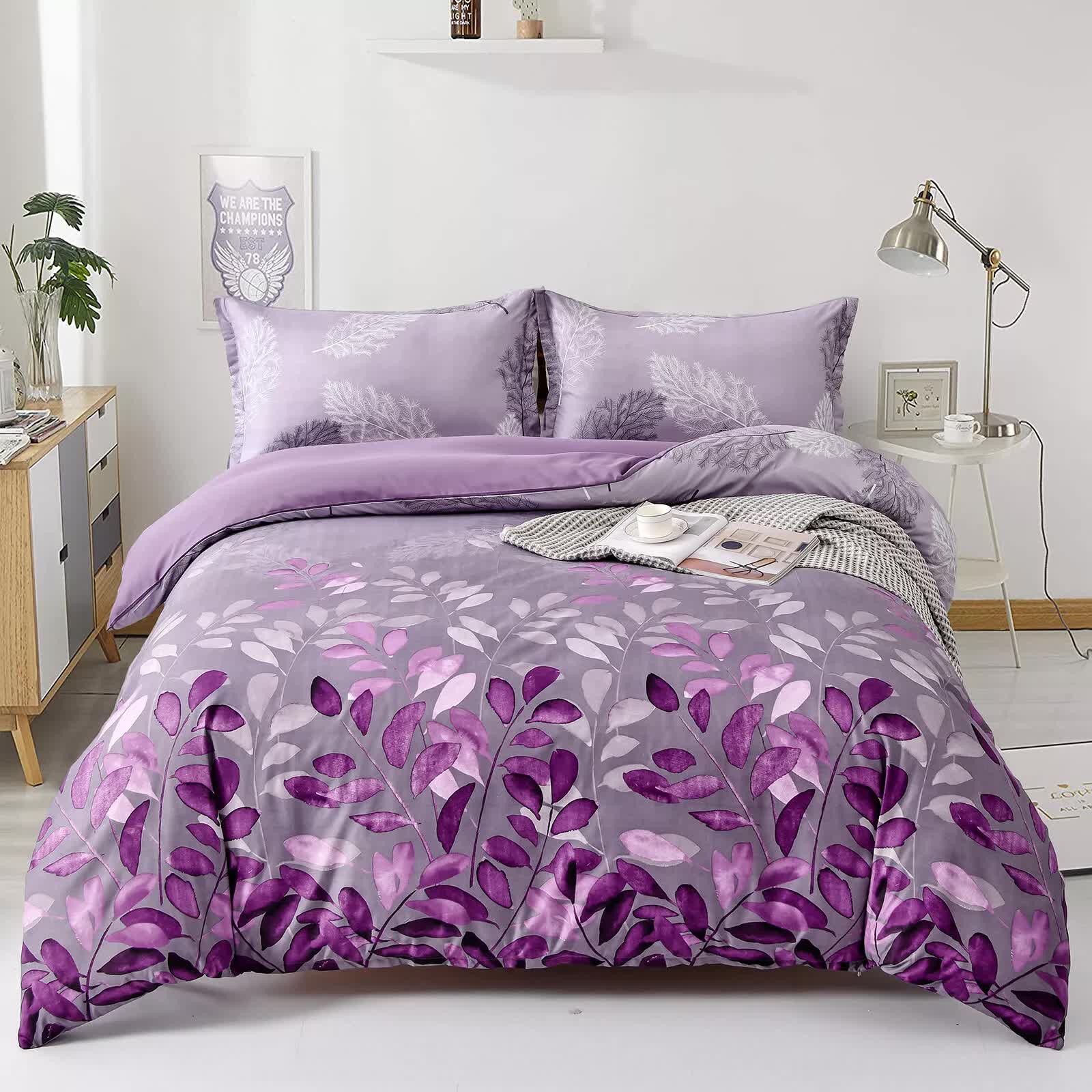 Soft Haven 3-Piece Duvet Cover Set - Long-Lasting Comfort-King V745-AQ081614K3