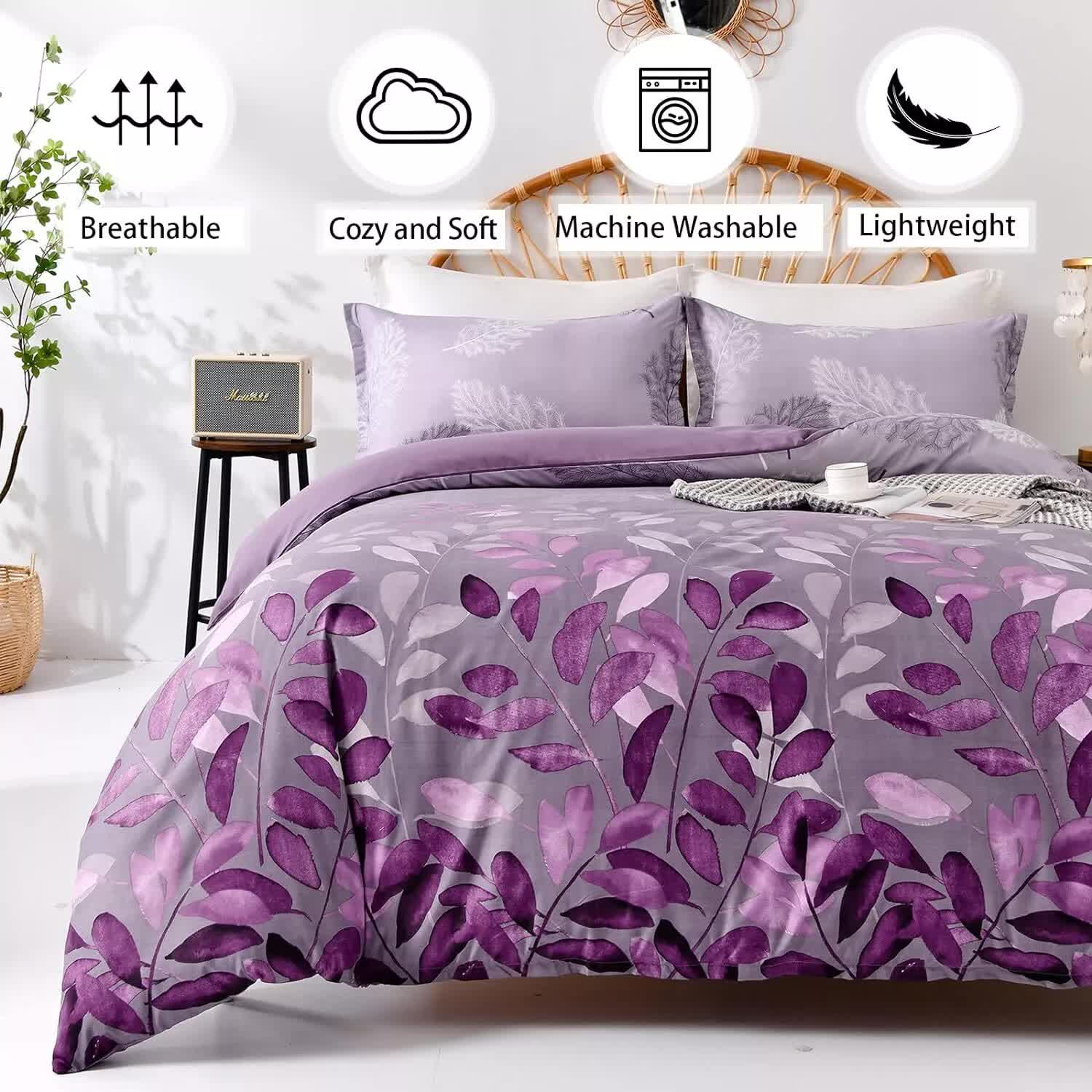 Soft Haven 3-Piece Duvet Cover Set - Long-Lasting Comfort-King V745-AQ081614K3