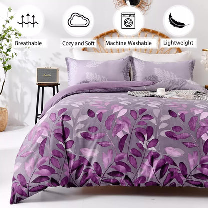 Soft Haven 3-Piece Duvet Cover Set - Long-Lasting Comfort-King V745-AQ081614K3