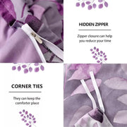 Soft Haven 3-Piece Duvet Cover Set - Long-Lasting Comfort-King V745-AQ081614K3