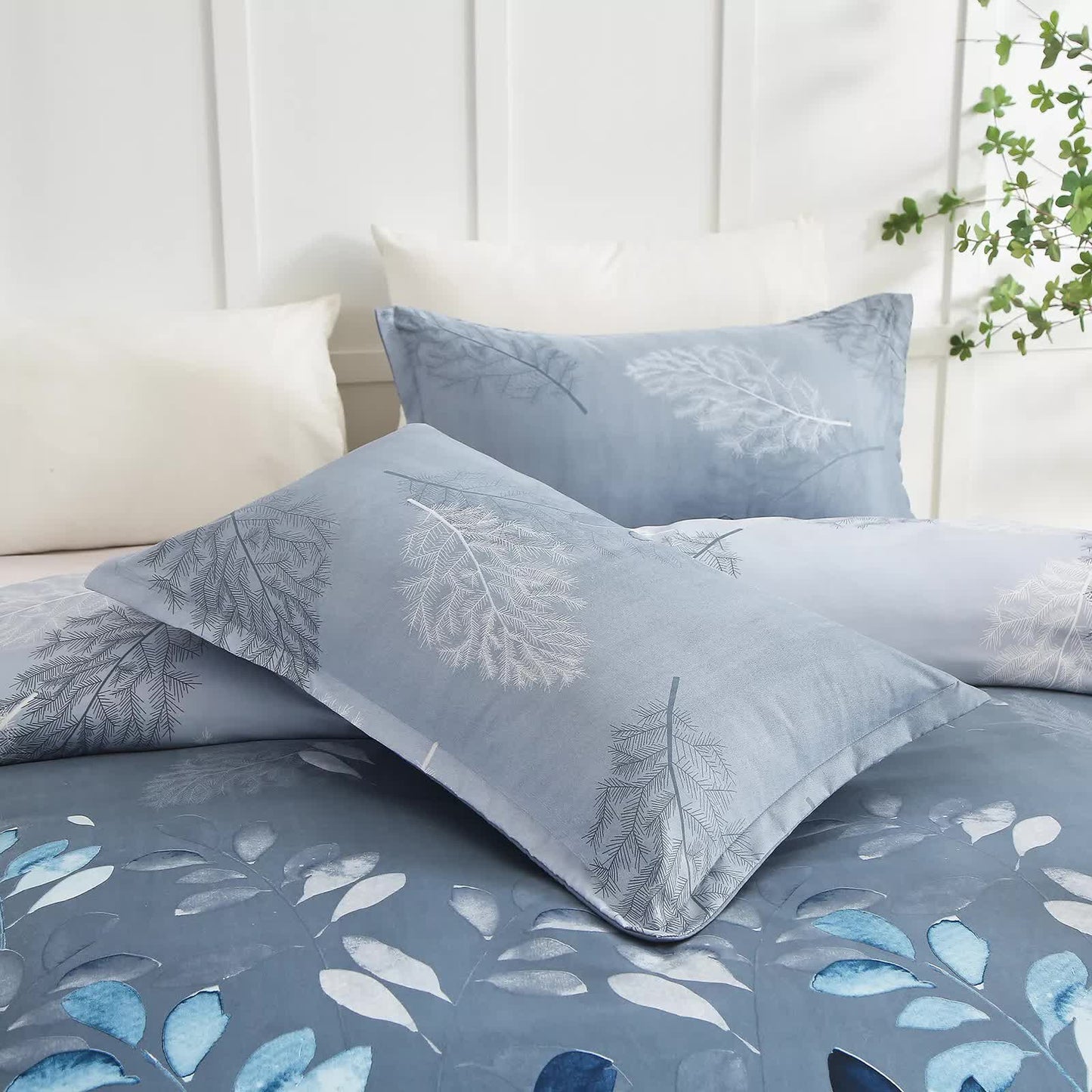 Timeless Design Plaid Duvet Cover Set - Lightweight-King V745-AQ081617K3