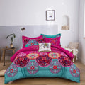 Aesthetic Glow Floral 3-Piece Comforter Set with Matching Shams V745-MAB010185AJ3