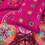 Aesthetic Glow Floral 3-Piece Comforter Set with Matching Shams V745-MAB010185AJ3