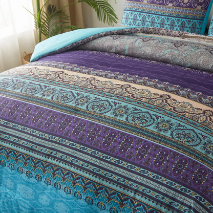 Boho Glow Teal Bedding - 3-Piece Comforter Set for Relaxed Spaces V745-MAB010449AJ3
