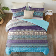 Boho Glow Teal Bedding - 3-Piece Comforter Set for Relaxed Spaces V745-MAB010449AJ3