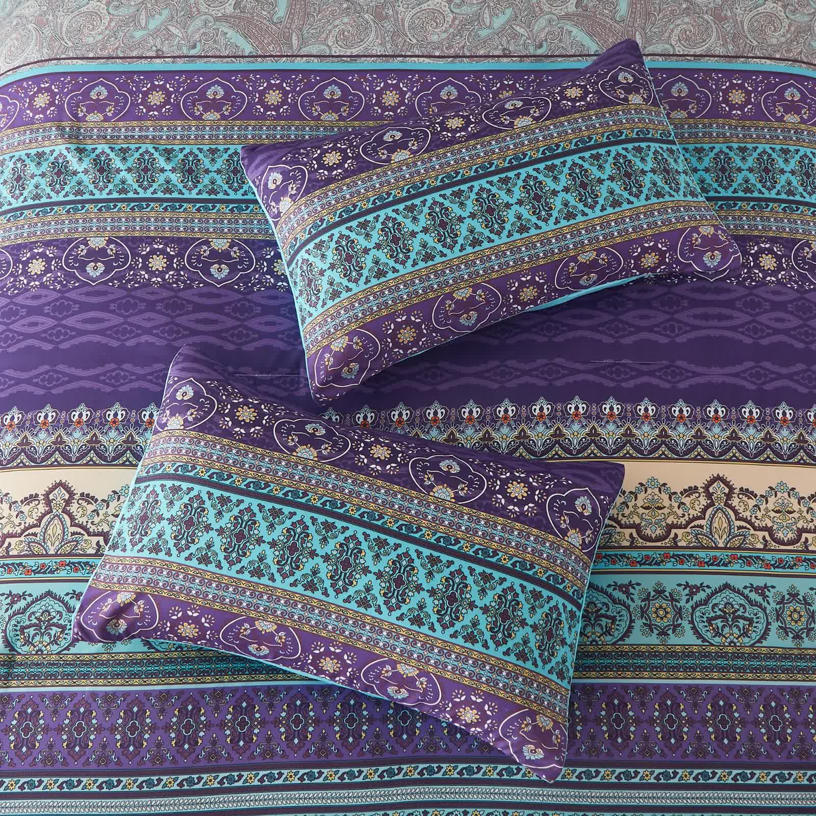 Boho Glow Teal Bedding - 3-Piece Comforter Set for Relaxed Spaces V745-MAB010449AJ3