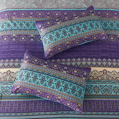 Boho Glow Teal Bedding - 3-Piece Comforter Set for Relaxed Spaces V745-MAB010449AJ3