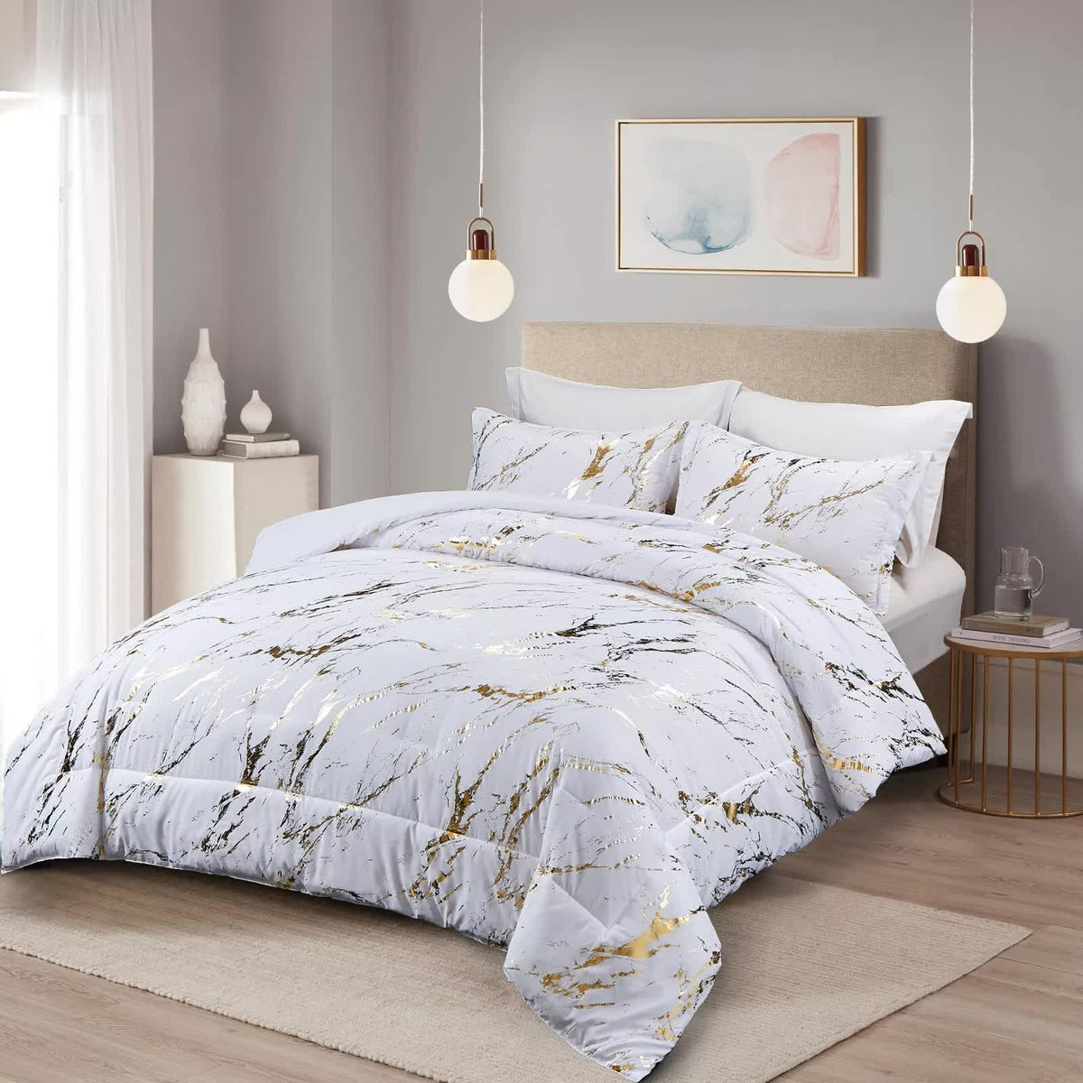 Cloud Rest Bedding Collection - Minimal 3-Piece Comforter V745-MAB010510AJ3