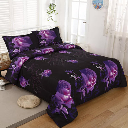 Rose Golden Hour Comforter Set - Aesthetic 3-Piece Bedroom Mood V745-MAB01055AJ3