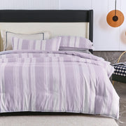 Midnight Calm stripes purple 3-Piece Bedding - Cozy comforter Style V745-MAB010567AJ3