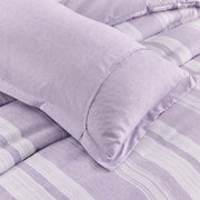 Midnight Calm stripes purple 3-Piece Bedding - Cozy comforter Style V745-MAB010567AJ3