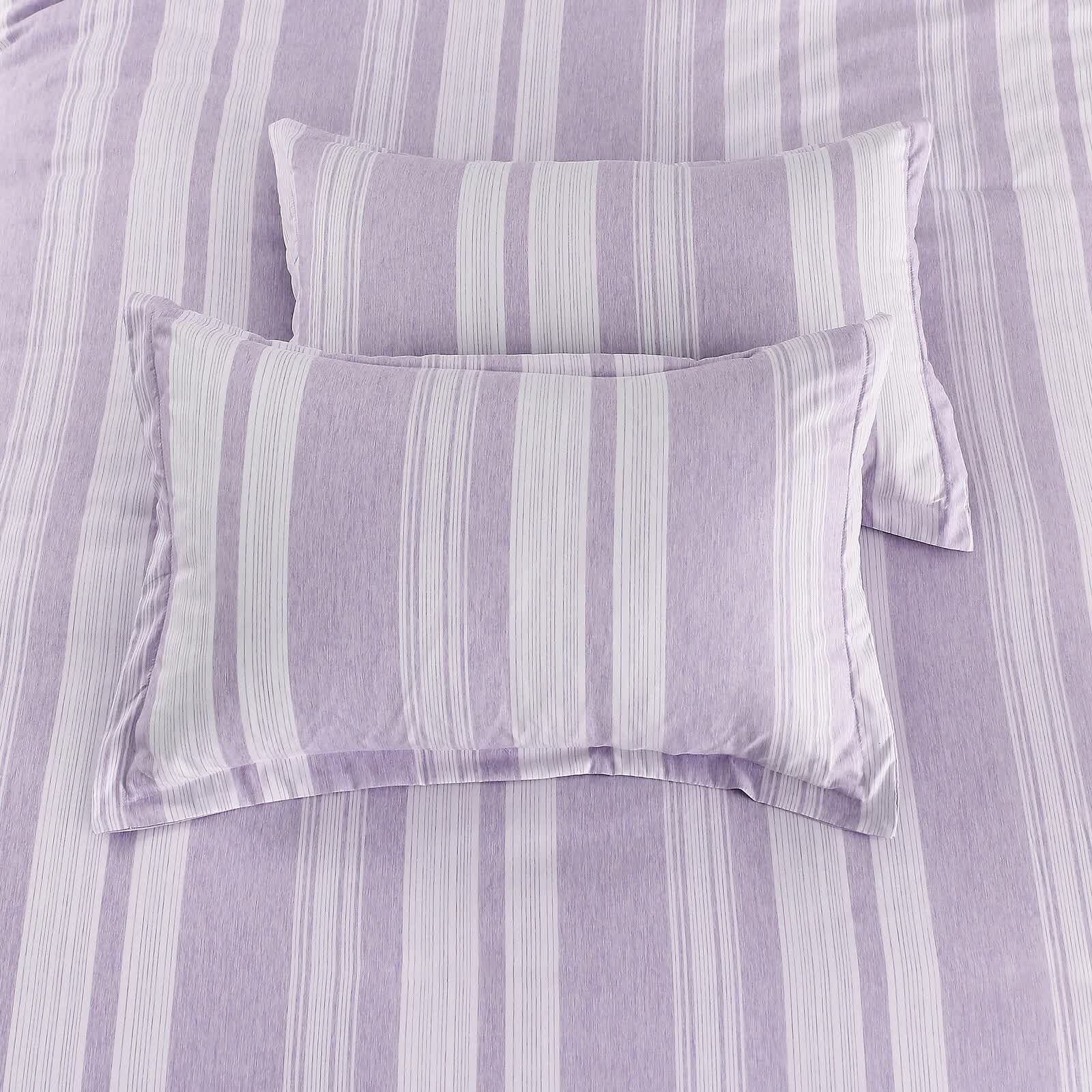 Midnight Calm stripes purple 3-Piece Bedding - Cozy comforter Style V745-MAB010567AJ3