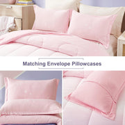Girls Comforter Set, King Size, Ombre Pink Purple Rainbow 3-Piece Bedding Collection V745-MAB010656AJ3