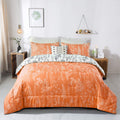 Charming Autumn Warm oranage 3 Pc Comforter & Pillow Cover Set V745-MAB010697AJ3