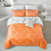 Charming Autumn Warm oranage 3 Pc Comforter & Pillow Cover Set V745-MAB010697AJ3