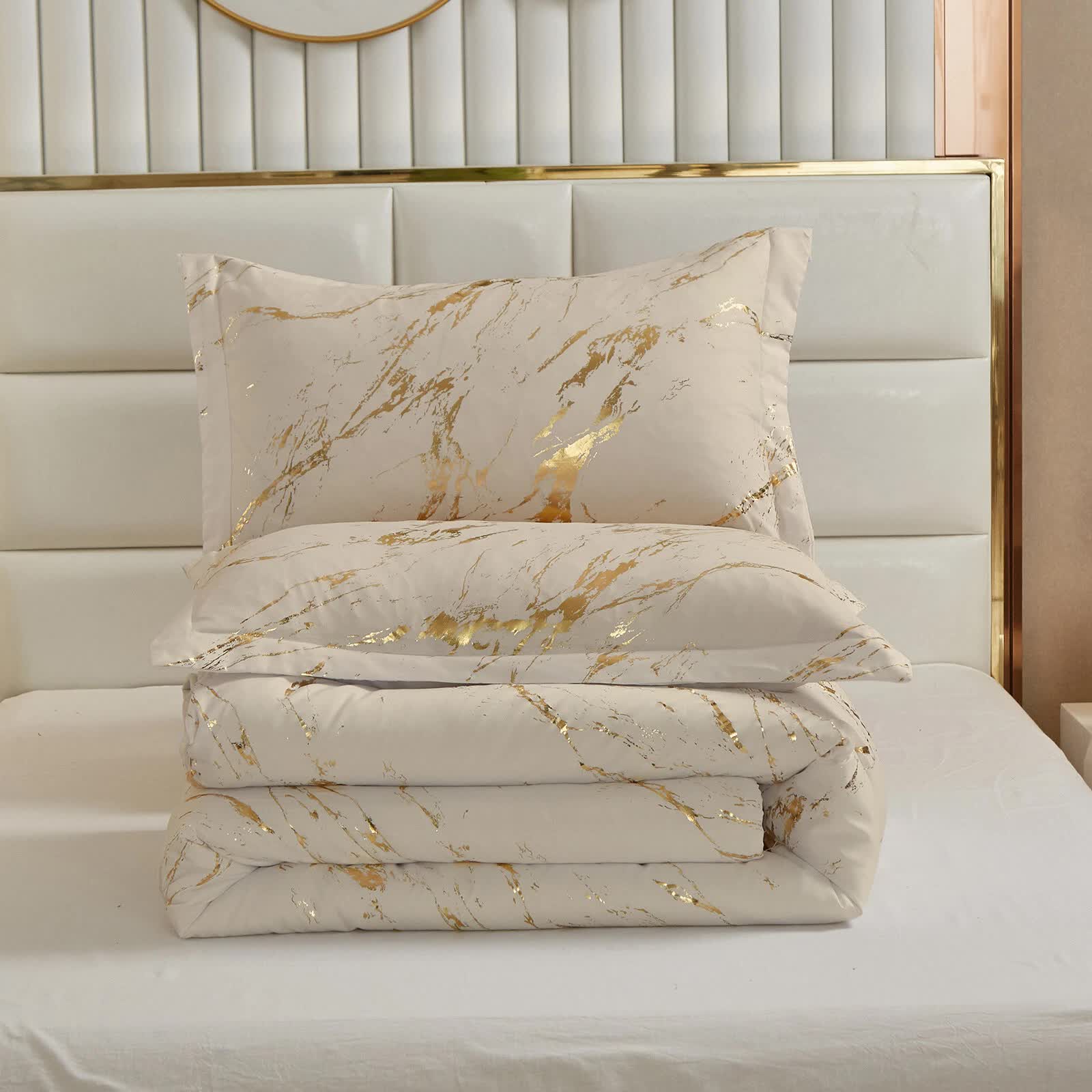 Coastal Drift apricot Comforter Bundle - Breezy 3-Piece Bedding V745-MAB010721AJ3