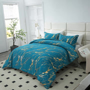 Cozy Cloud 3 Teal -Piece Comforter Bundle - Instagram-Ready Bedroom V745-MAB010753AJ3
