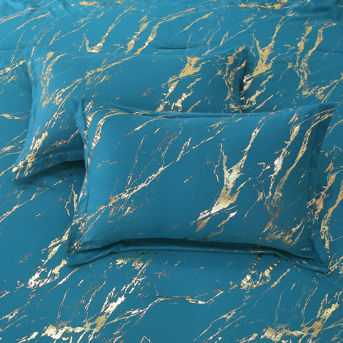 Cozy Cloud 3 Teal -Piece Comforter Bundle - Instagram-Ready Bedroom V745-MAB010753AJ3