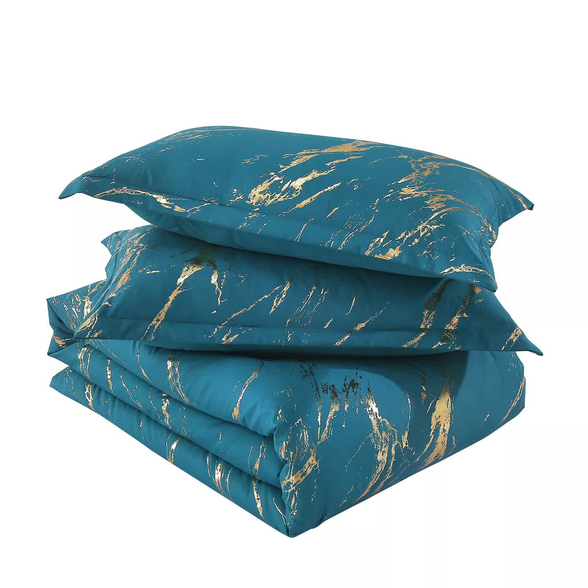 Cozy Cloud 3 Teal -Piece Comforter Bundle - Instagram-Ready Bedroom V745-MAB010753AJ3